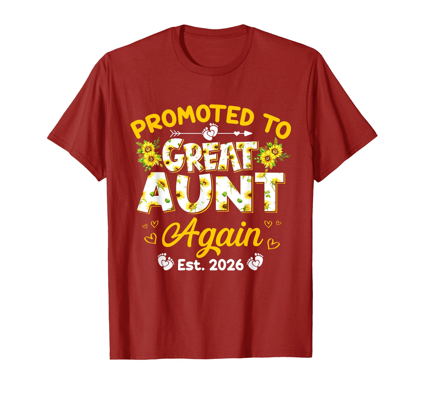 Promoted to Great Aunt Again 2026 Pregnancy Announcement T-Shirt
