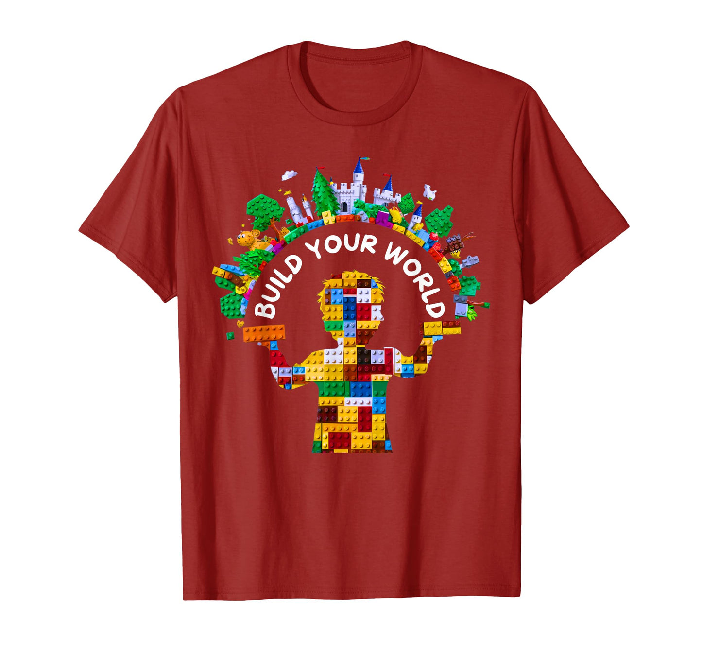 Master Builder Kids Building Blocks Brick Toys Birthday Boys T-Shirt