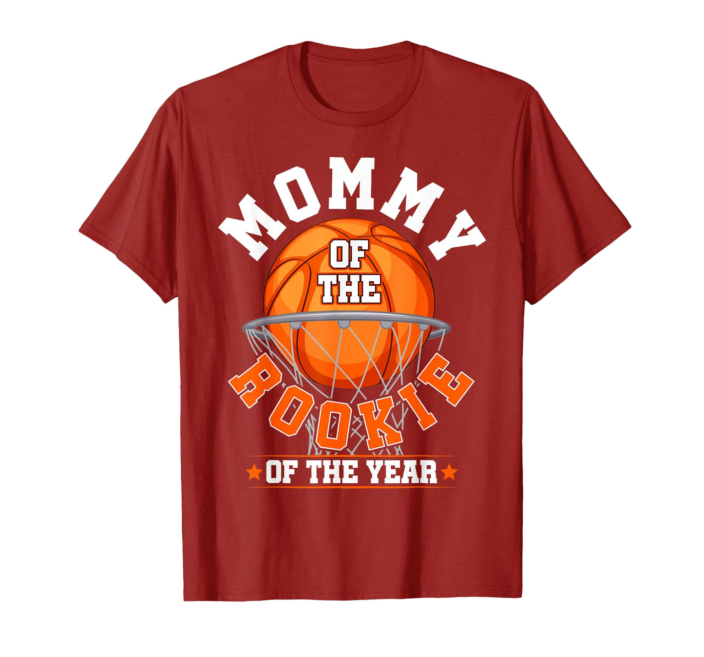 Mommy of Rookie 1st Birthday Boy Basketball Family Matching T-Shirt