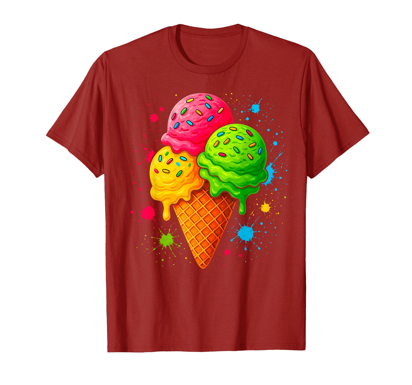 Ice Cream Cone Sprinkles Girls & Women T-Shirt
