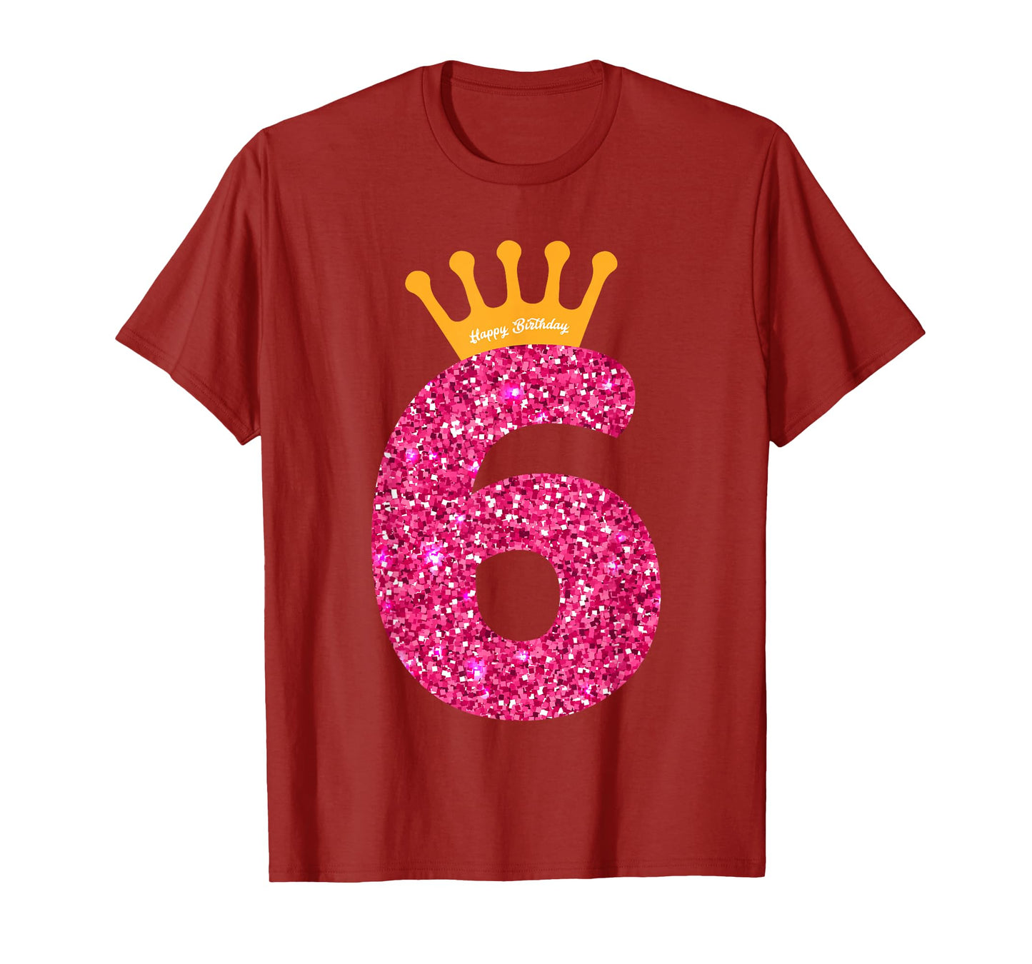 Happy Birthday Girls 6th Party 6 Years Old Bday T-Shirt