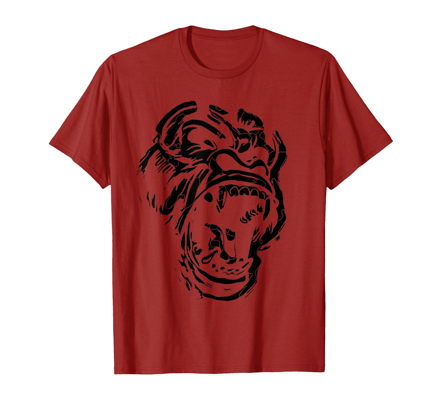 Angry Gorilla Silverback Image Picture Gorillas Tattoo Art T-Shirt