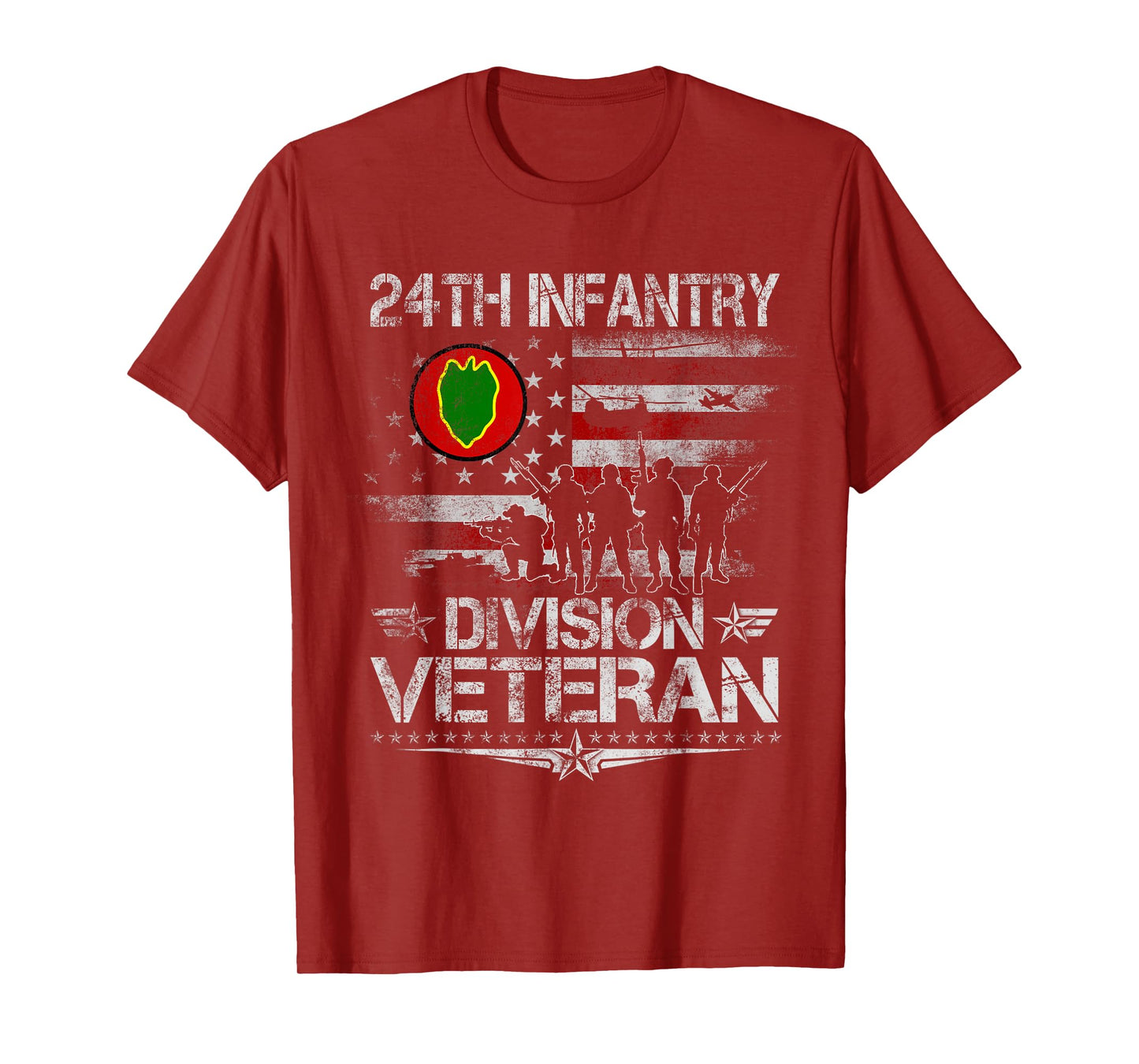24th Infantry Division Veteran Military Veterans Day Vintage T-Shirt