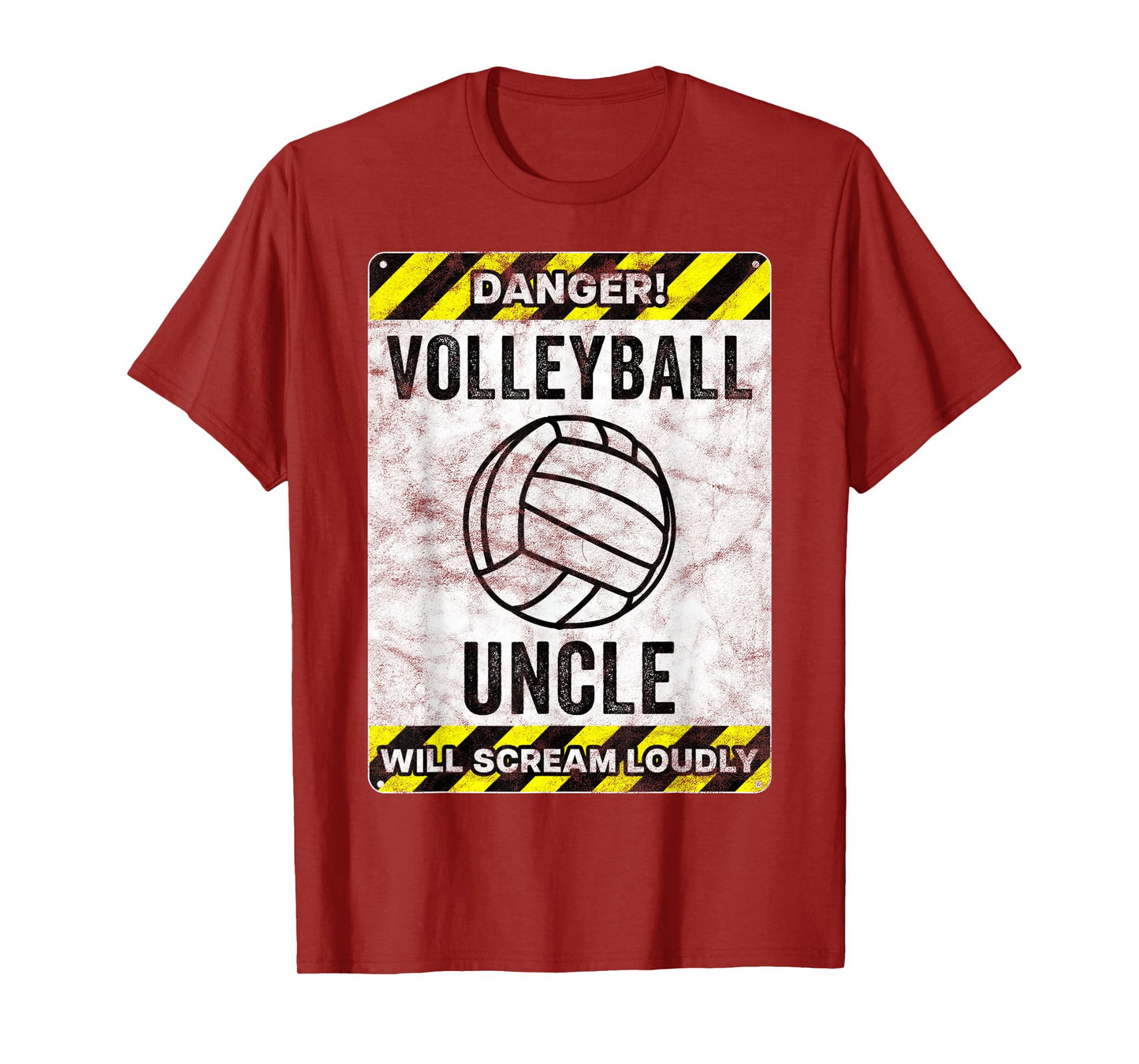 Funny Volleyball Uncle Sign Volleyball Uncle T-Shirt