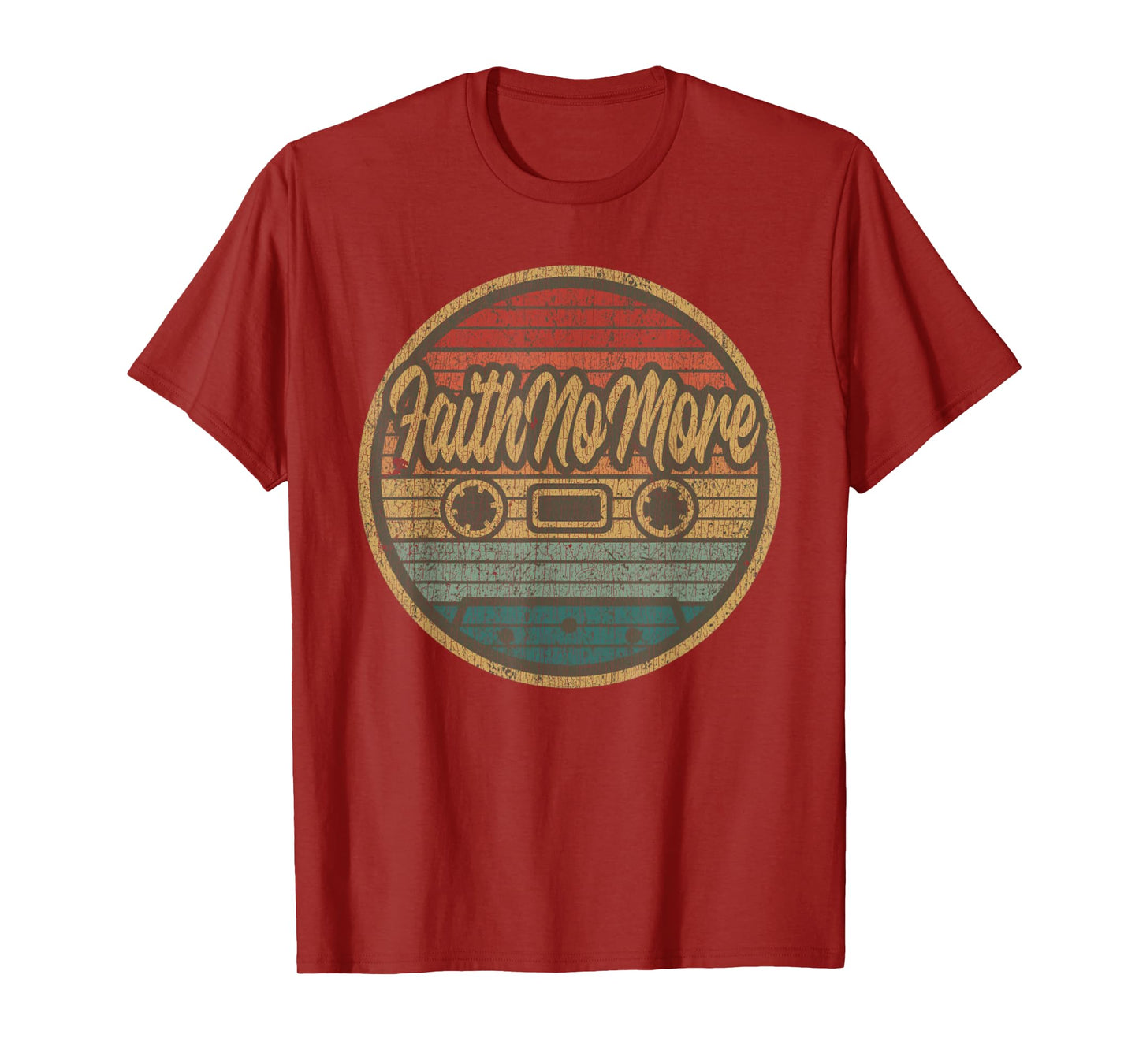 Vintage Faith No More Cassette Retro Circle Musician T-Shirt