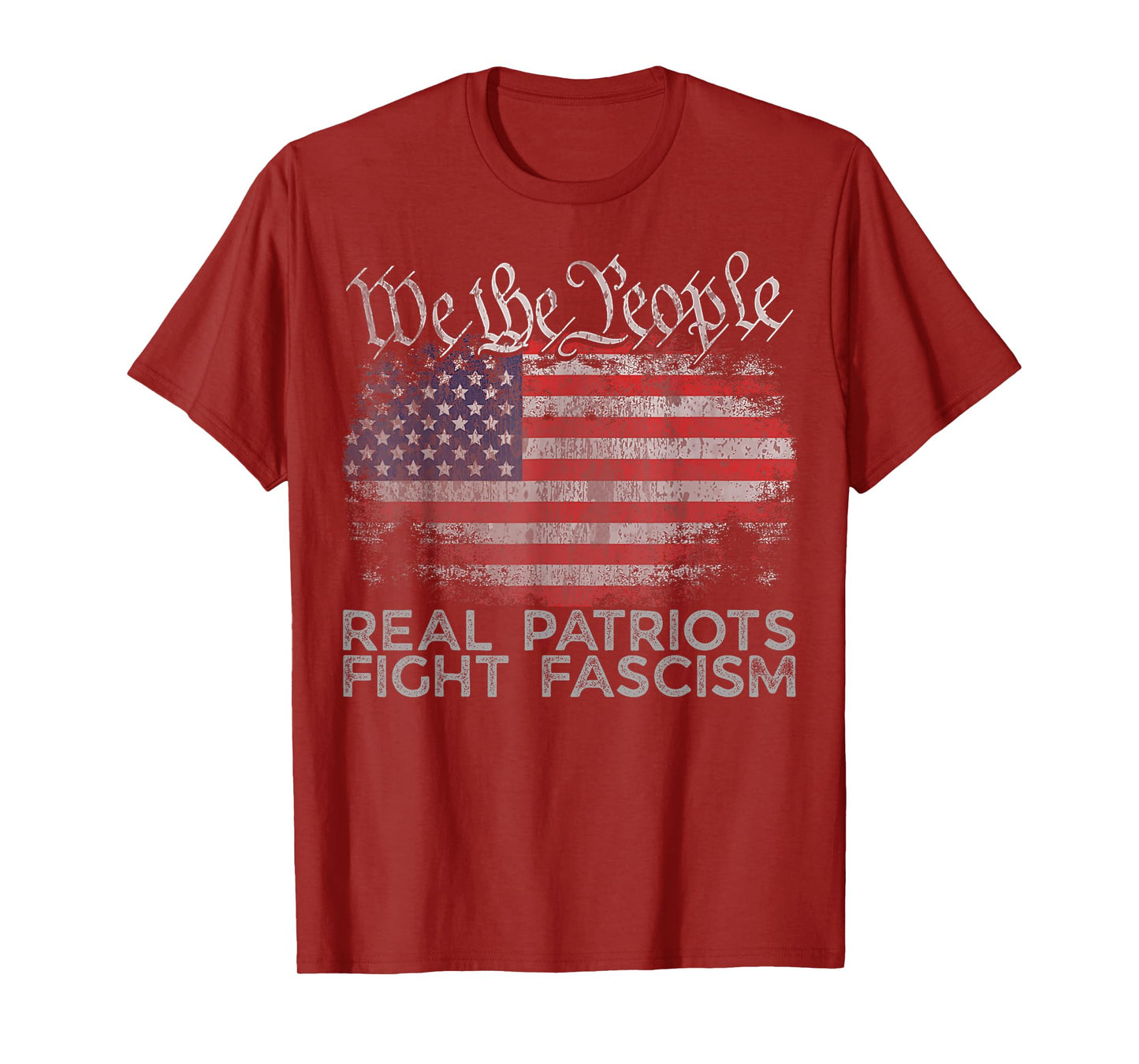 Real Patriots Fight Fascism nti Fascist Political Protest T-Shirt