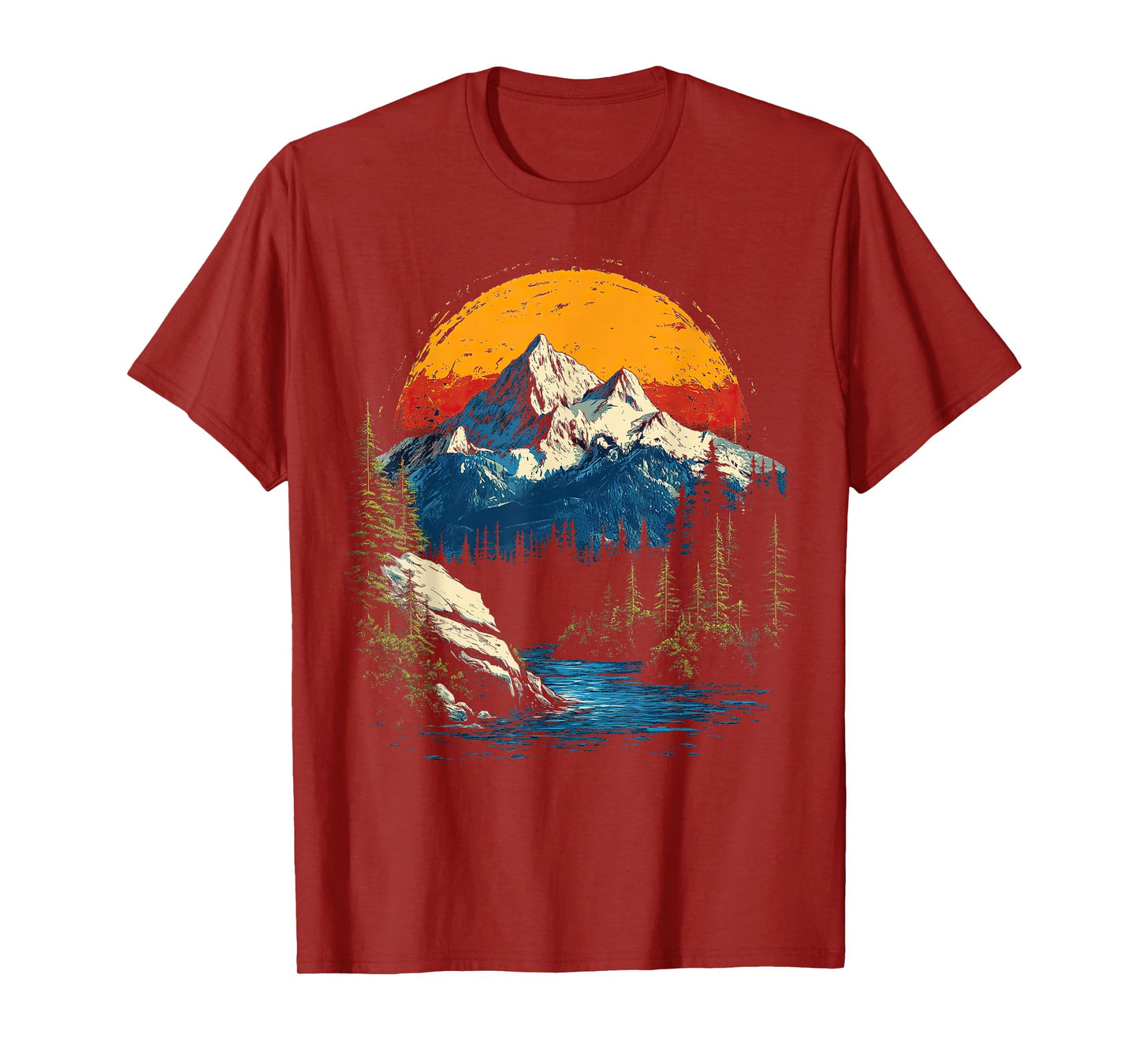 Graphic Tees Men Women Teens Kids Nature Mountain Vintage T-Shirt