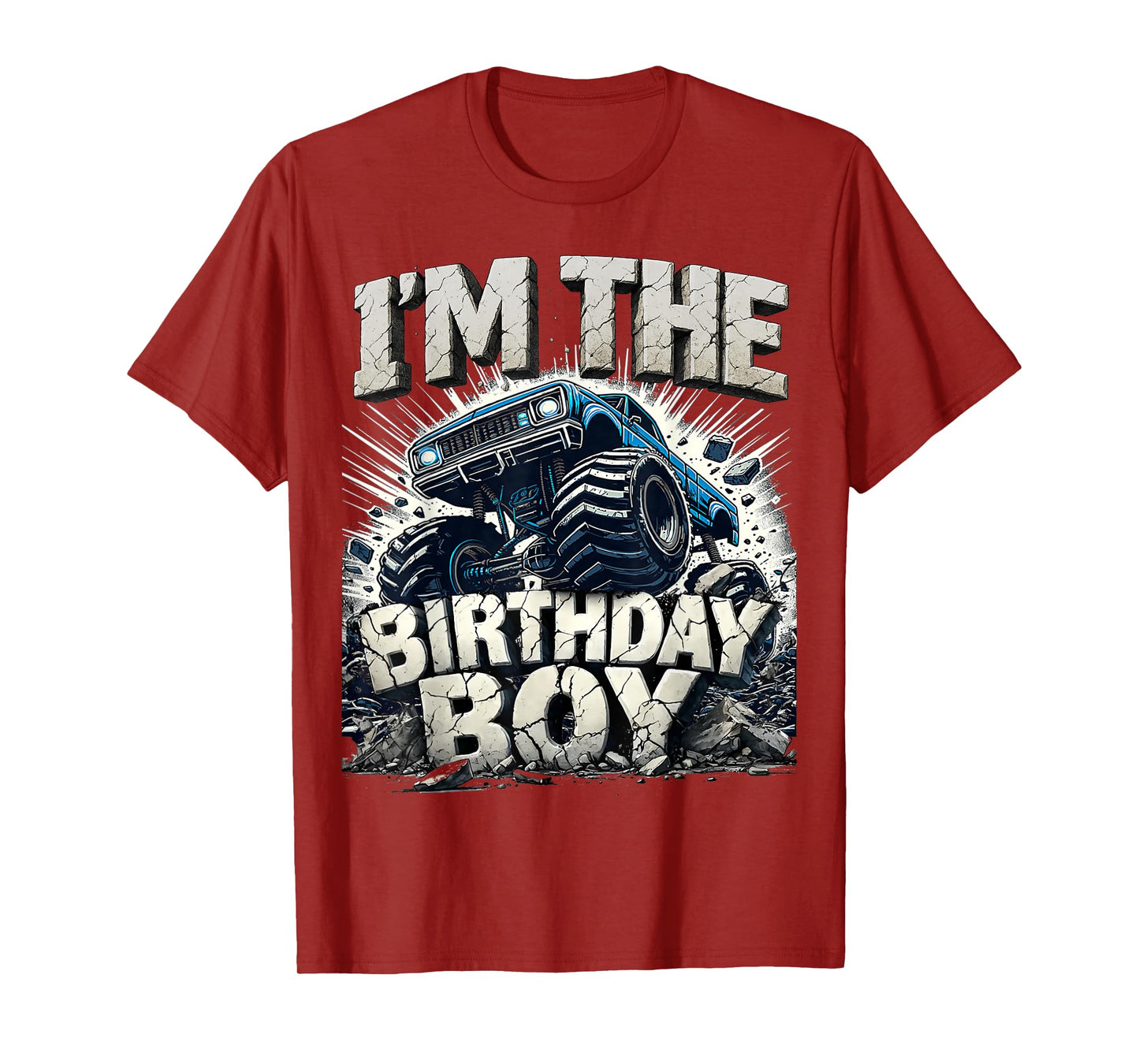I'm The Birthday Boy Monster Truck Matching Party T-Shirt
