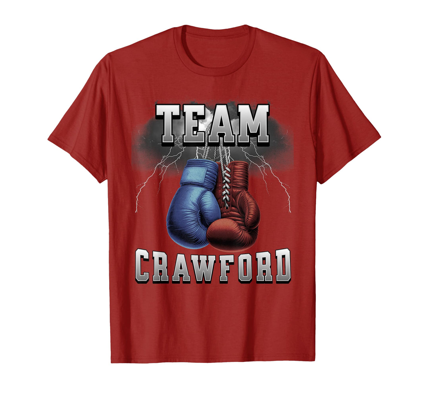 Crawford Era Last Name Retro Family Name Crawford Boxing T-Shirt