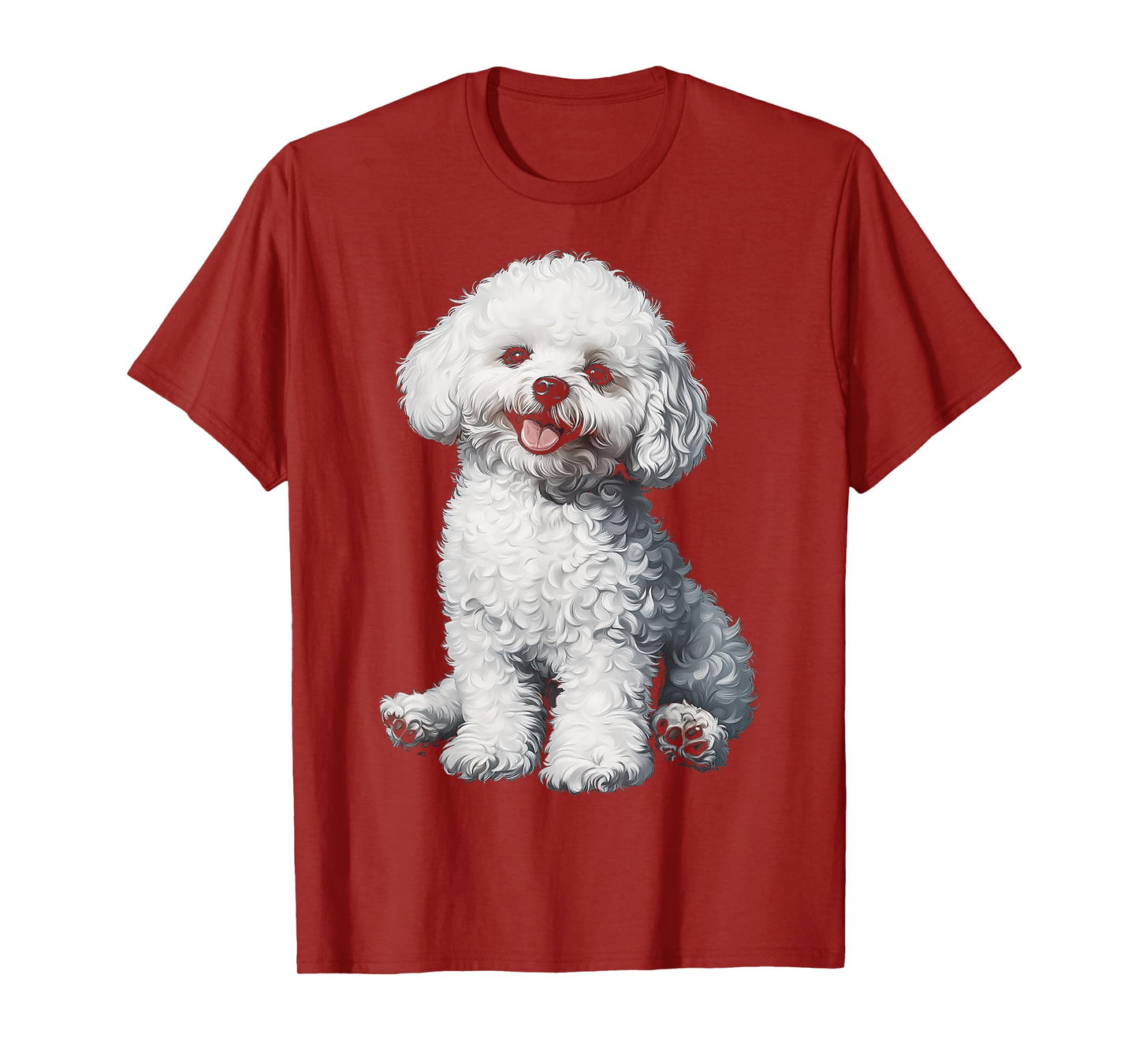 Bichon Frise Dog Motif Pet Illustration Bichon Frise Men Women Kids T-Shirt