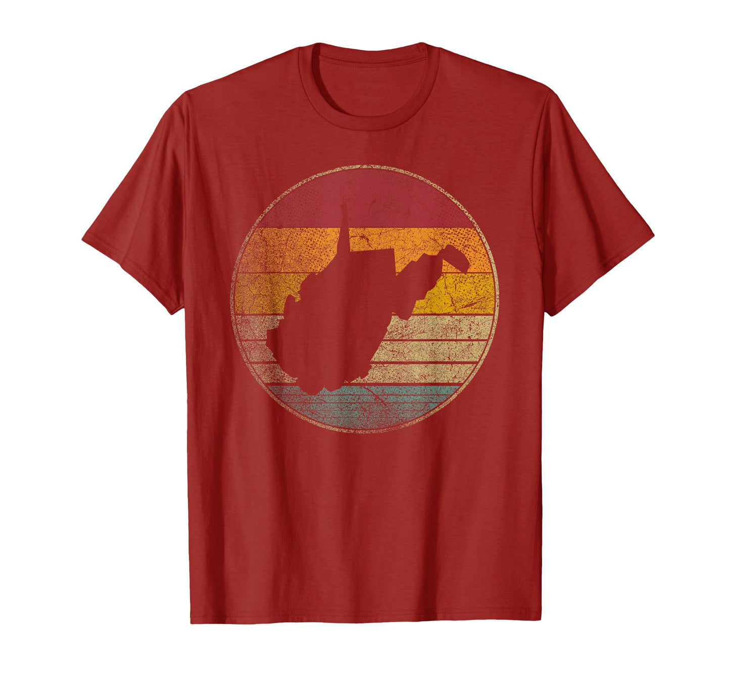 West Virginia Shirt Love Sun Retro Vintage Men Women Gift T-Shirt
