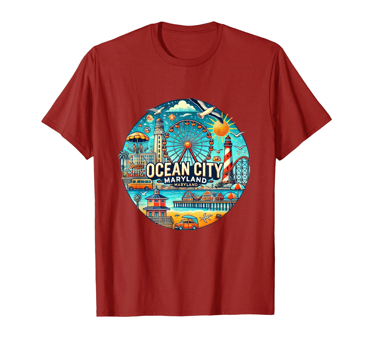 Ocean City Maryland Boardwalk youthful T-Shirt