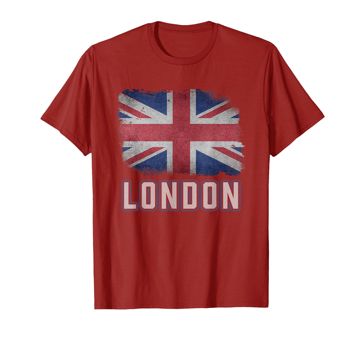 London United Kingdom British Flag Vintage UK Souvenir T-Shirt