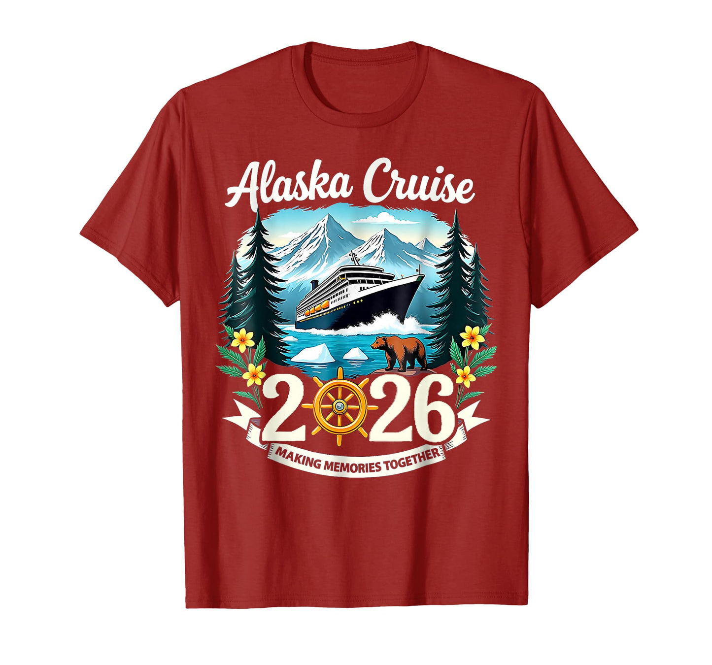 Matching Family Friends and Group Alaska Cruise 2026 T-Shirt
