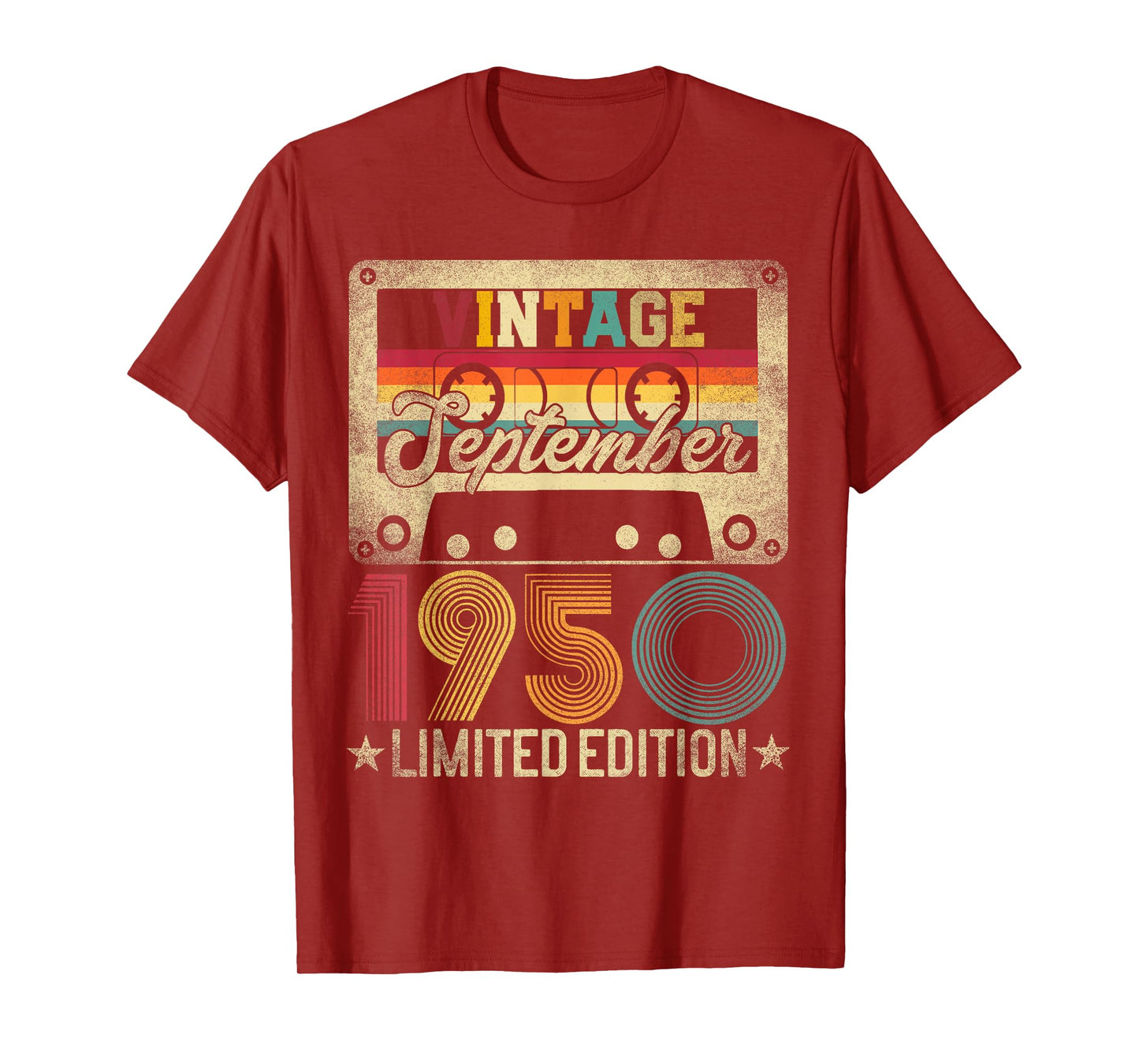 75th Birthday - Vintage September 1950 75 Years Old T-Shirt