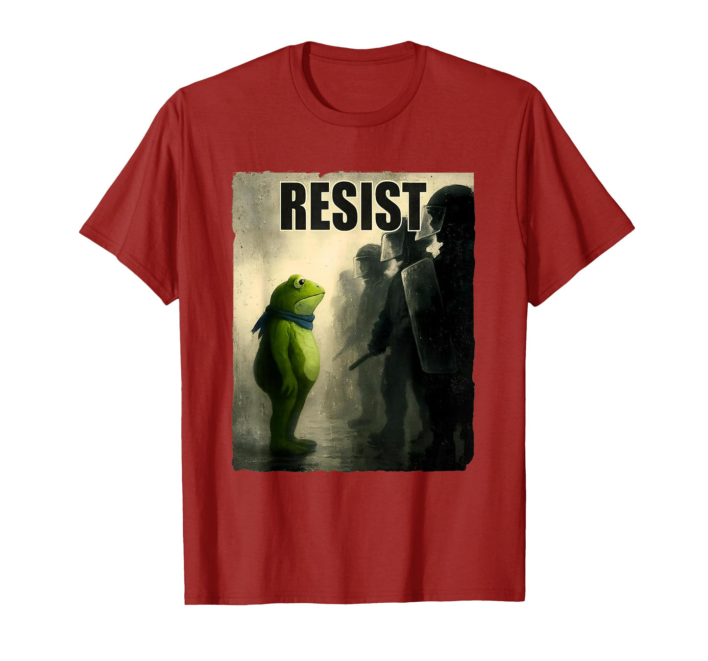 Frogs Resist Portland Frog Protest Vintage Activist Freedom T-Shirt