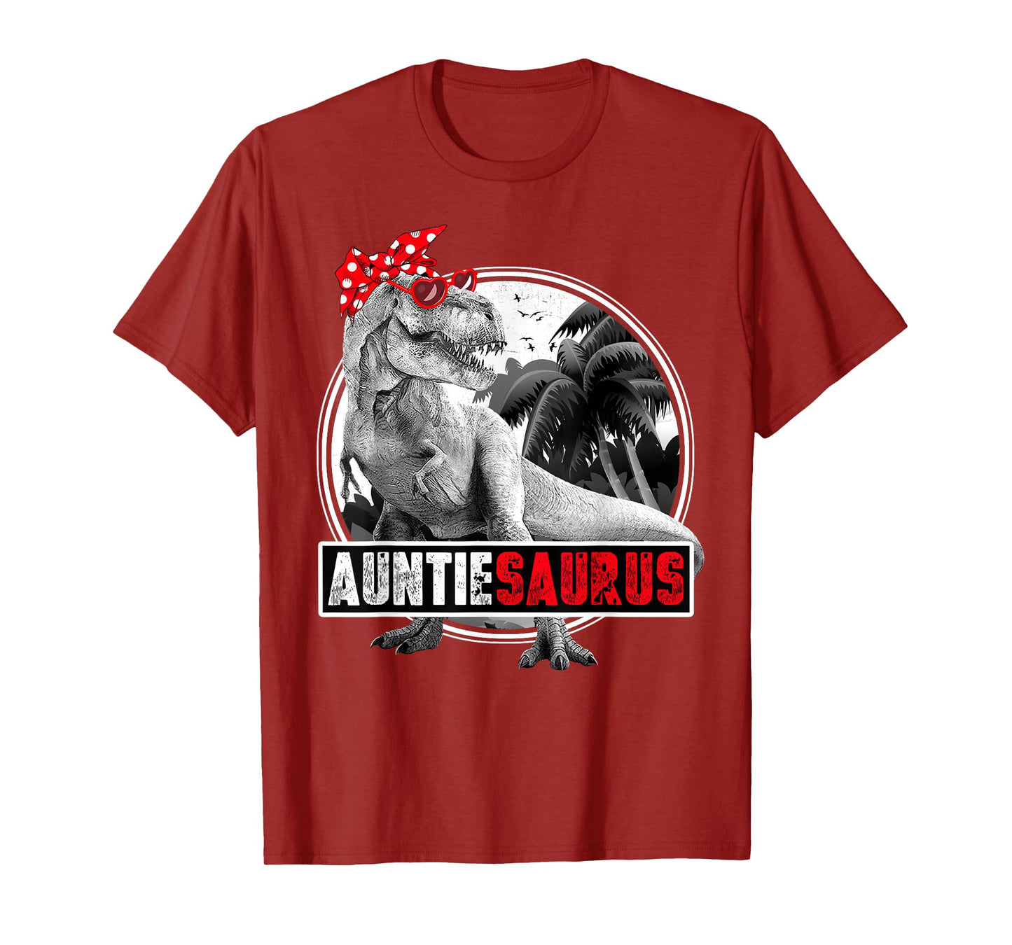 Auntiesaurus T-Rex Dinosaur Auntie Dinosaur T-Shirt