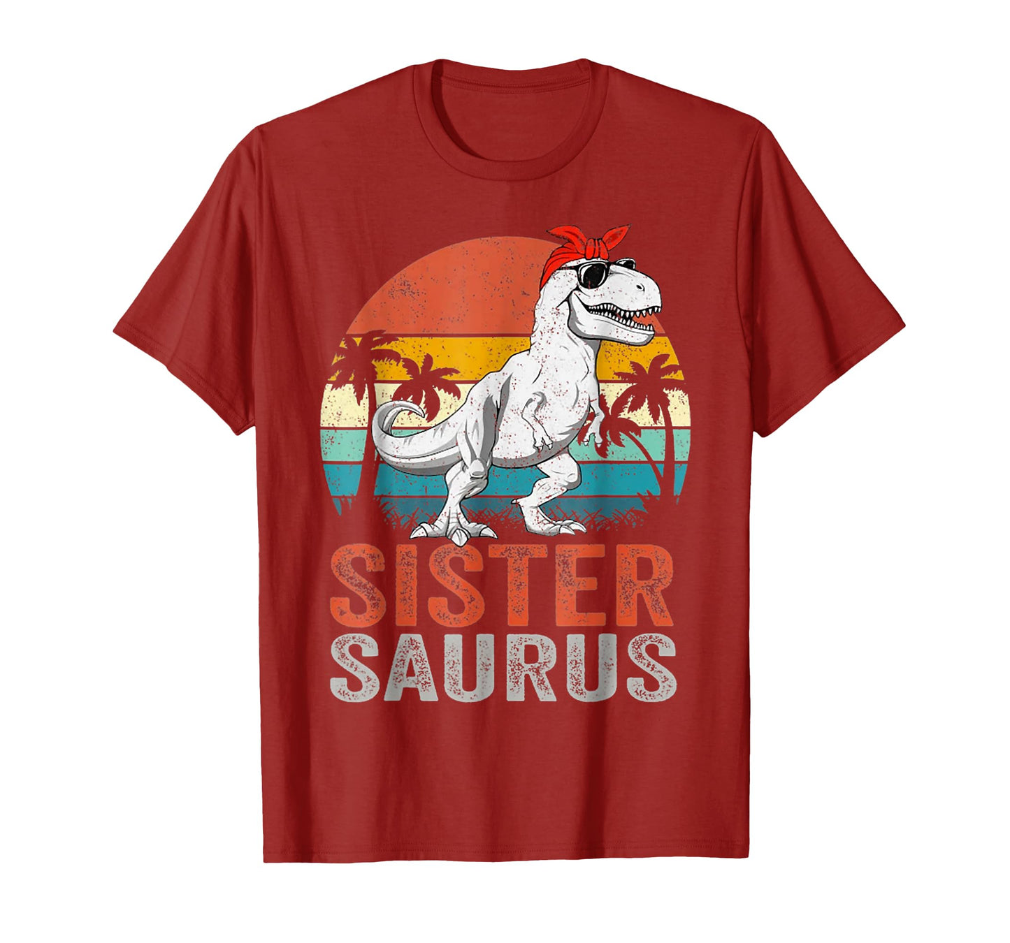 Sistersaurus T Rex Dinosaur Sister Saurus Family Matching T-Shirt