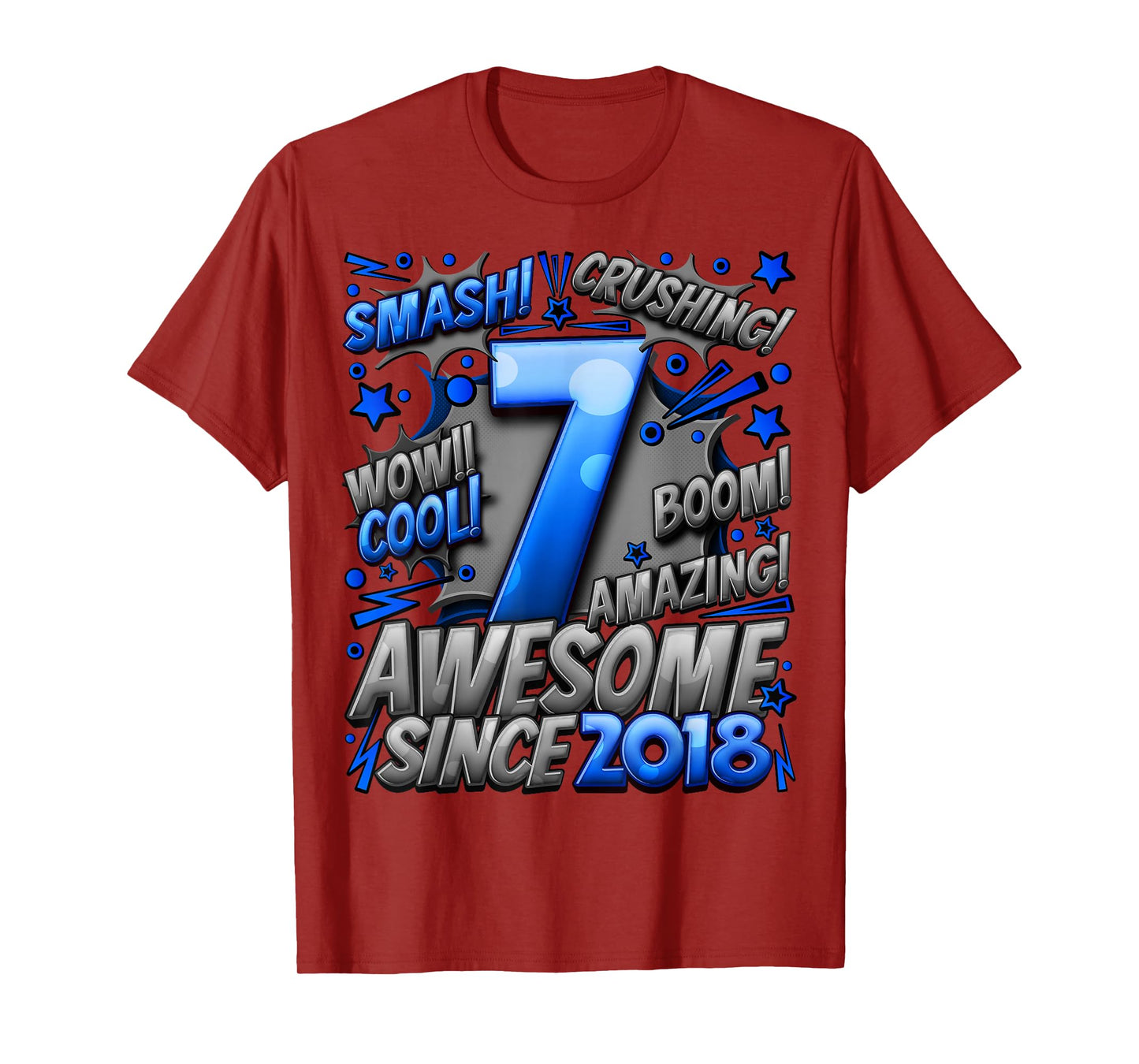 7 Year Old Gifts For Boys 7th Birthday Boy 7 Year Old Boy T-Shirt