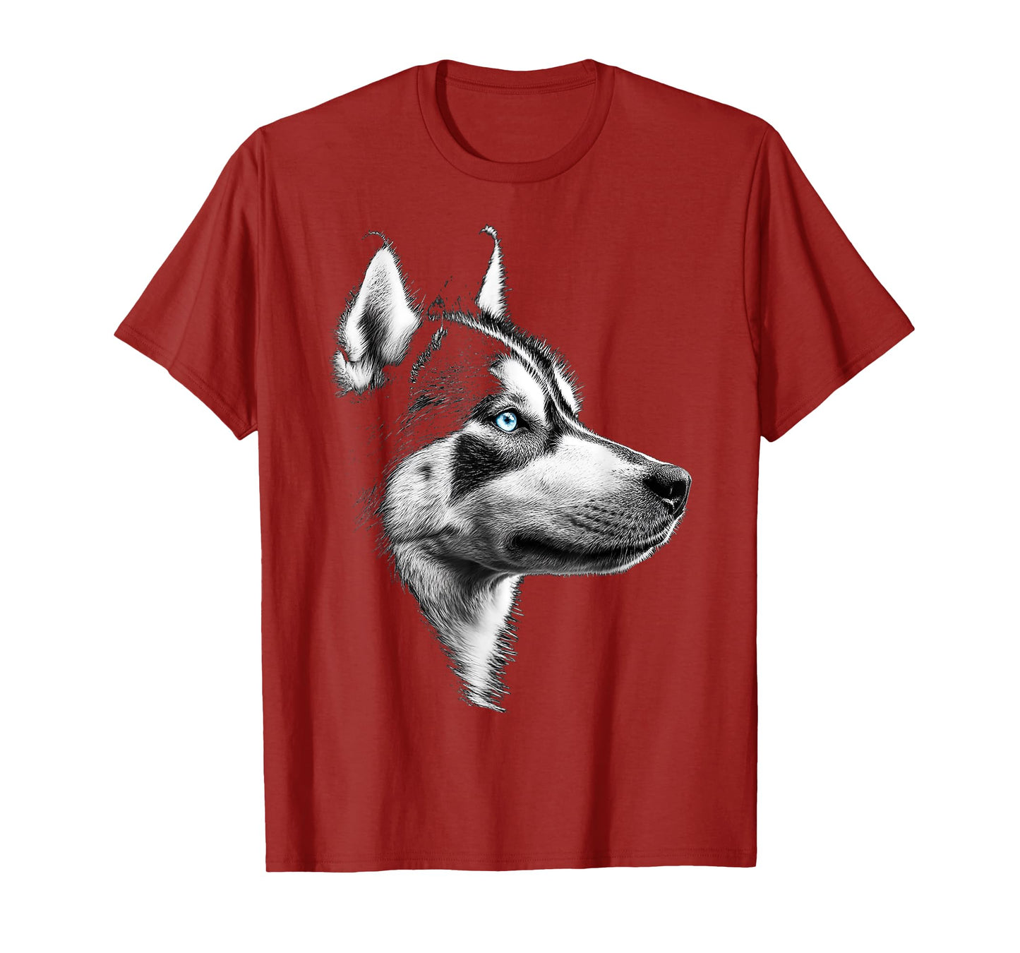 Siberian Husky Dog Motif Pet Artwork Siberian Husky Men Women Kids T-Shirt
