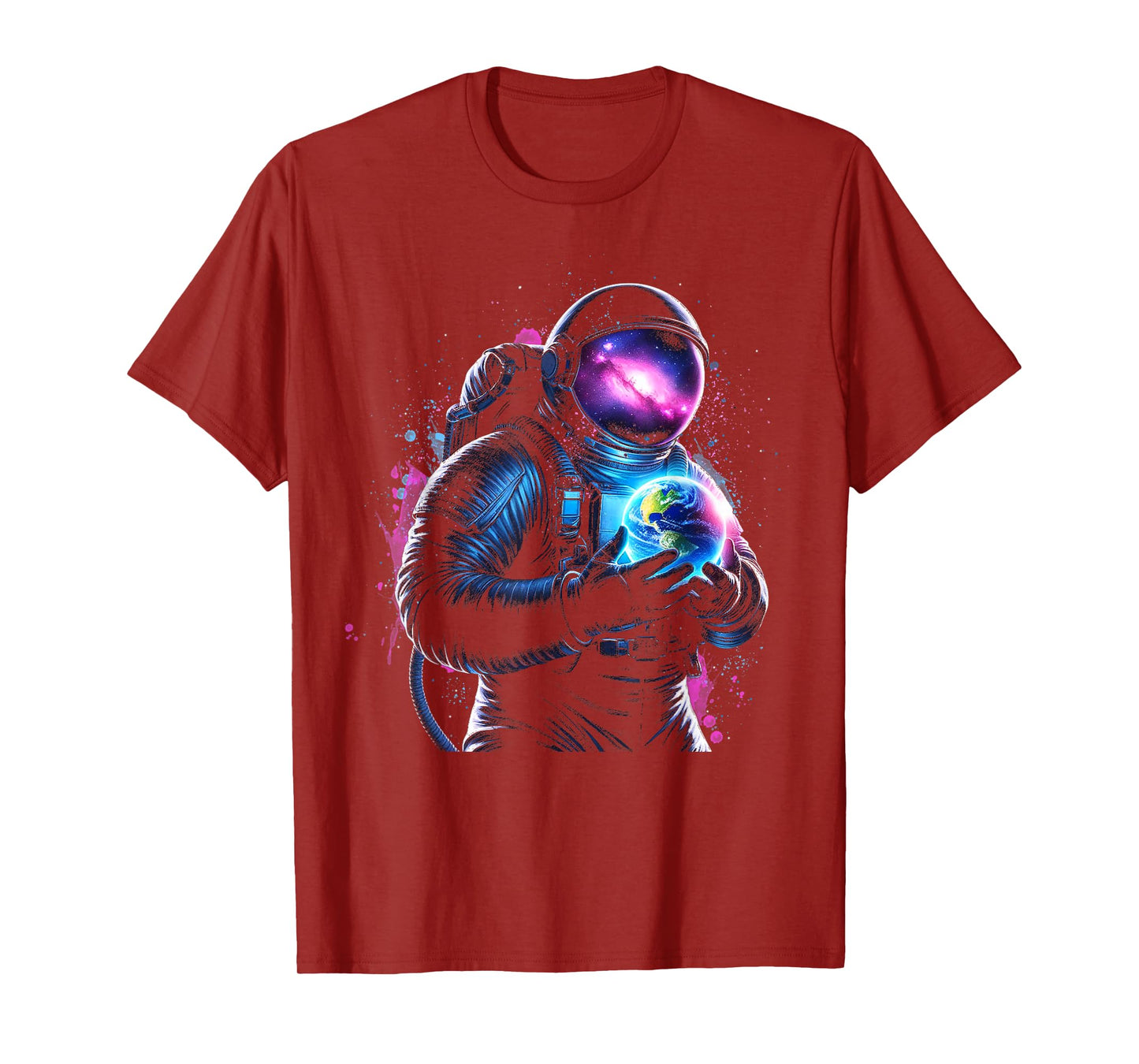 Astronaut Planet Earth Outer Space Galaxy Universe Science T-Shirt
