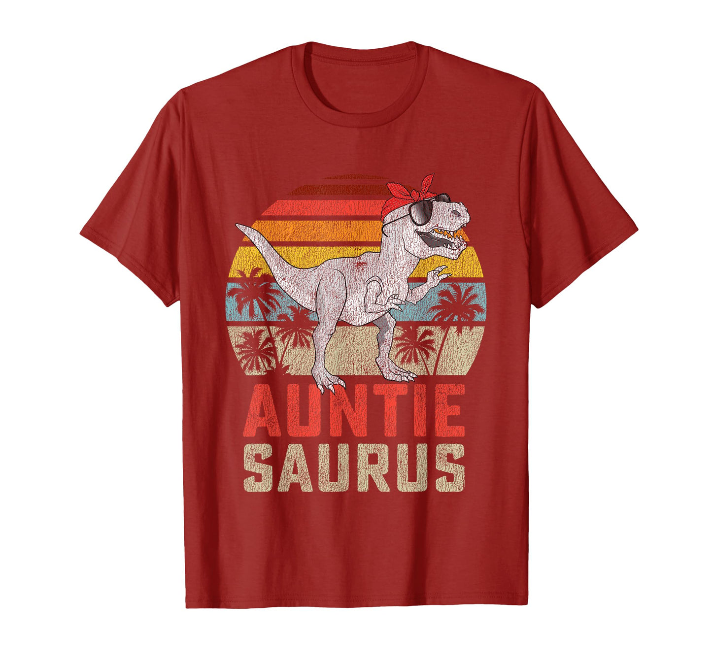 Auntiesaurus T Rex Dinosaur Auntie Saurus Family Matching T-Shirt