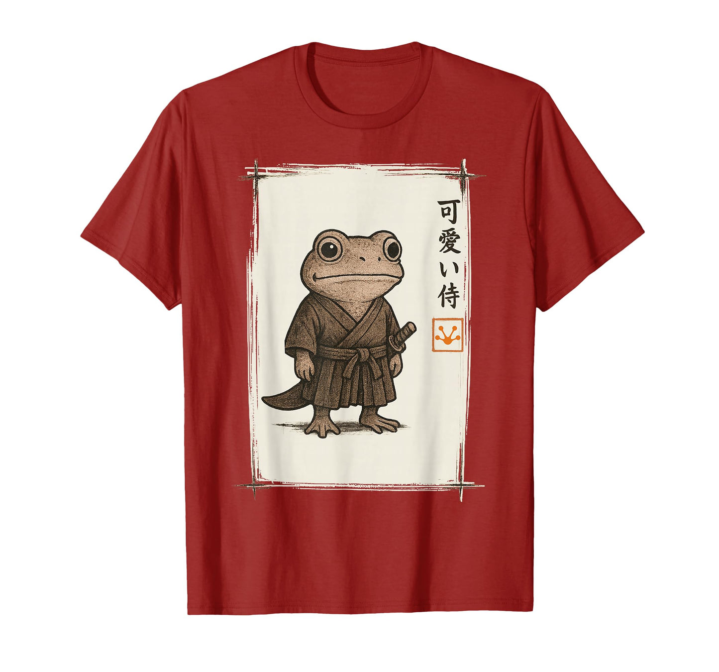 Samurai Frog Japanese Art Anime Funny Gifts Men Women Kid T-Shirt