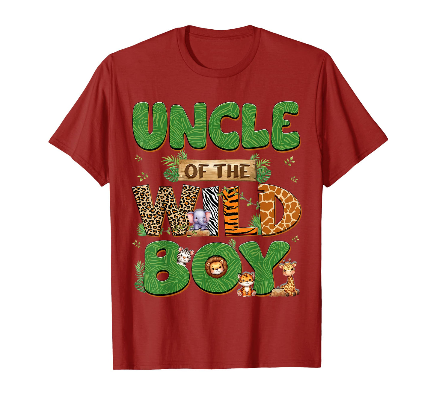 Uncle Of The Birthday Boy Wild One Family Matching Party T-Shirt