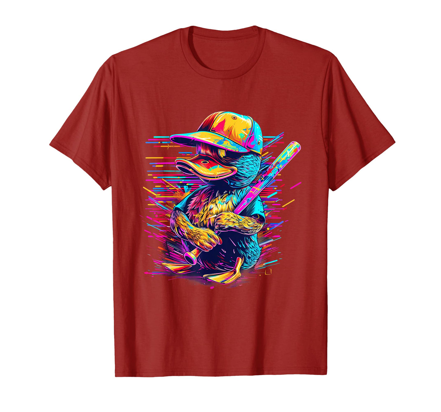 Rubber Duck Rubber Duckie Baseball Player Rubber Duck Lover T-Shirt
