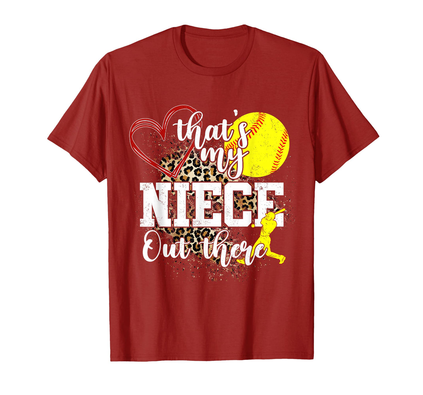That's My Niece Out There Softball Auntie Uncle T-Shirt