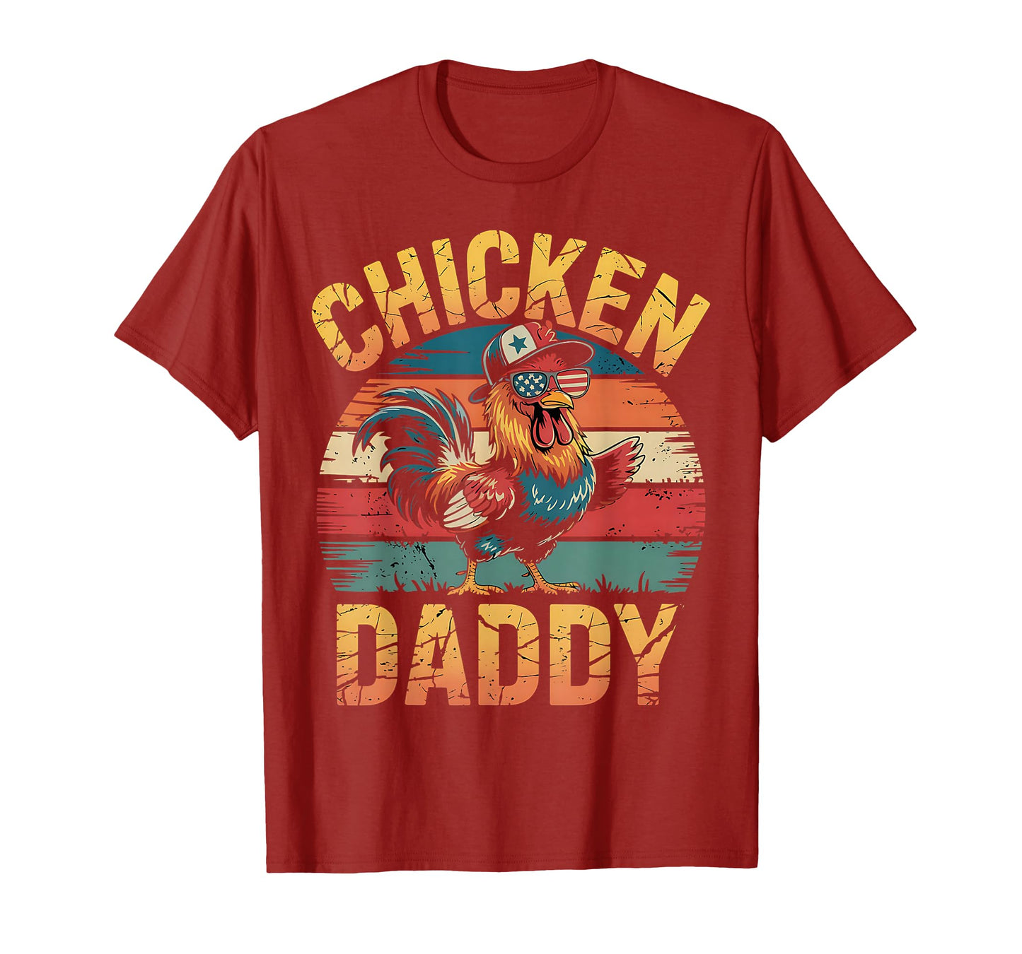 Chicken Daddy Funny Farmer For Men T-Shirt