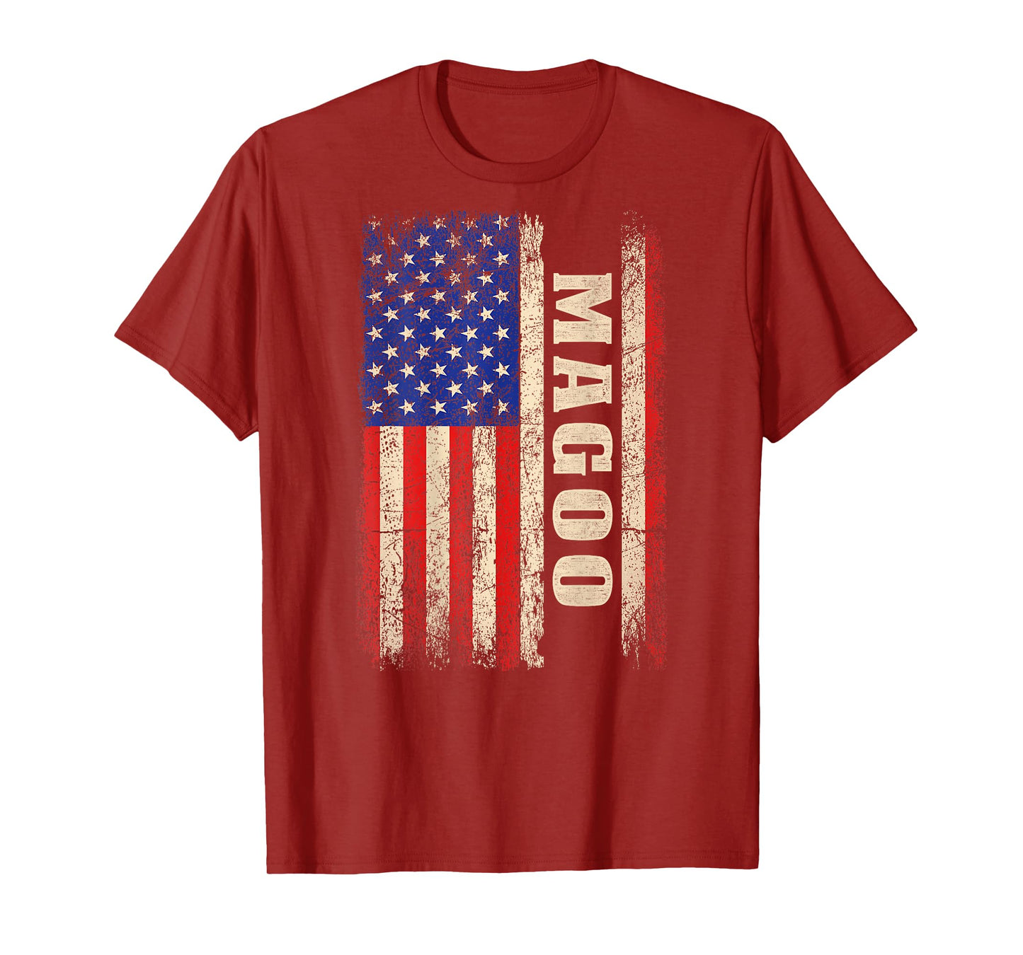 Magoo Last Name - Magoo Name American Flag (Back) T-Shirt