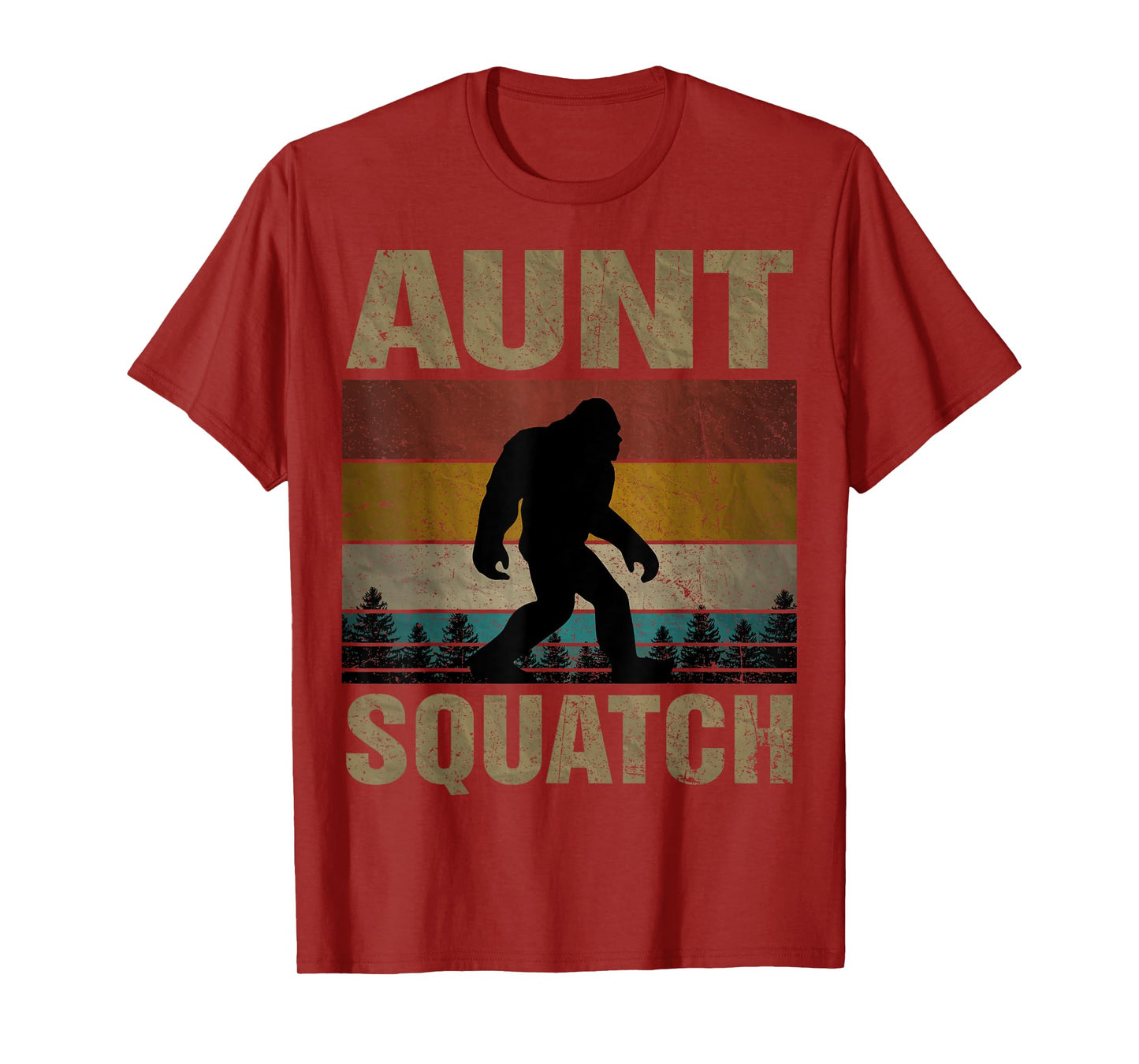 Aunt Squatch Bigfoot Aunt Sasquatch Yeti Family Matching T-Shirt
