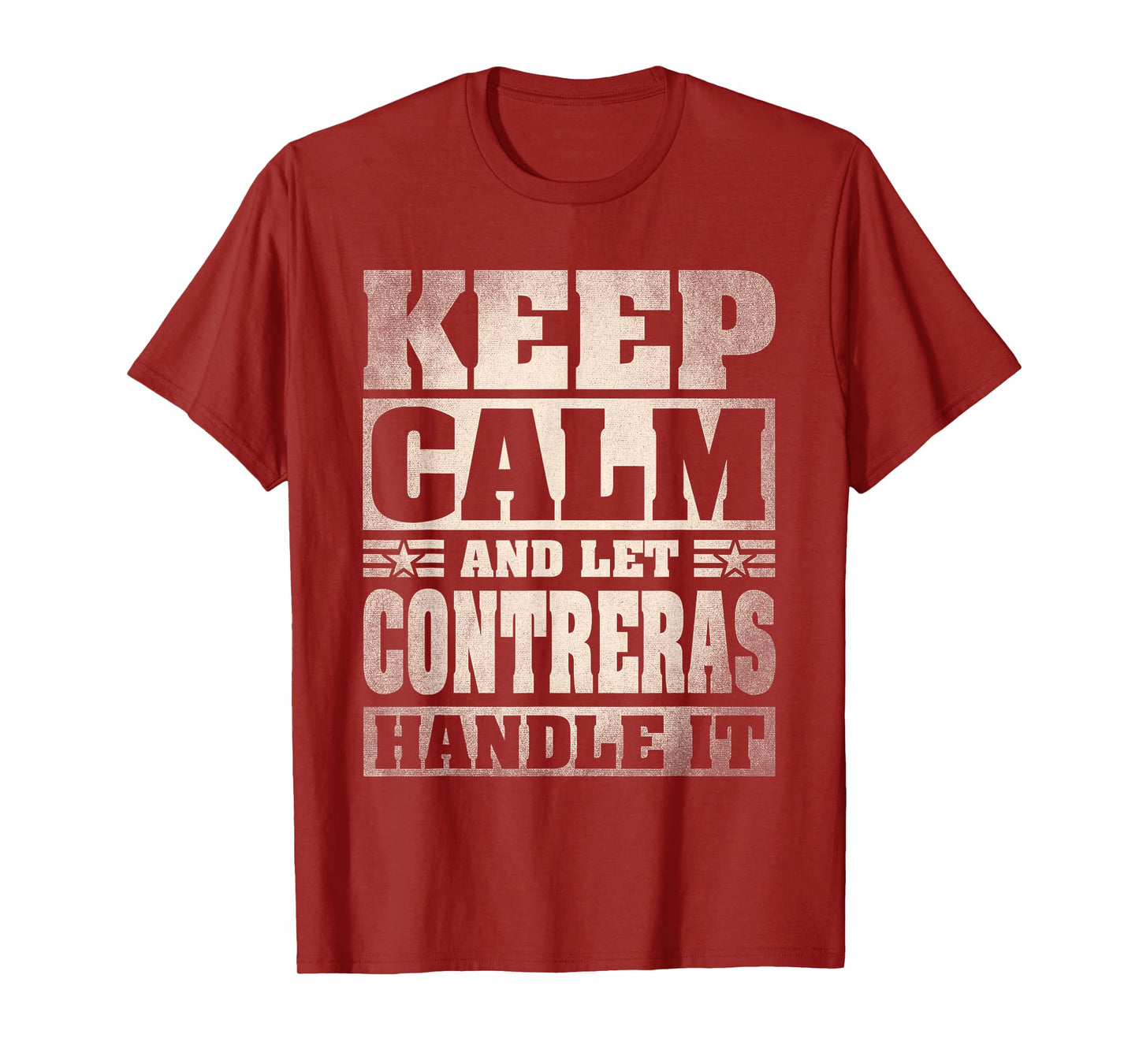 CONTRERAS Name Shirt Personalized CONTRERAS Last Name T-Shirt