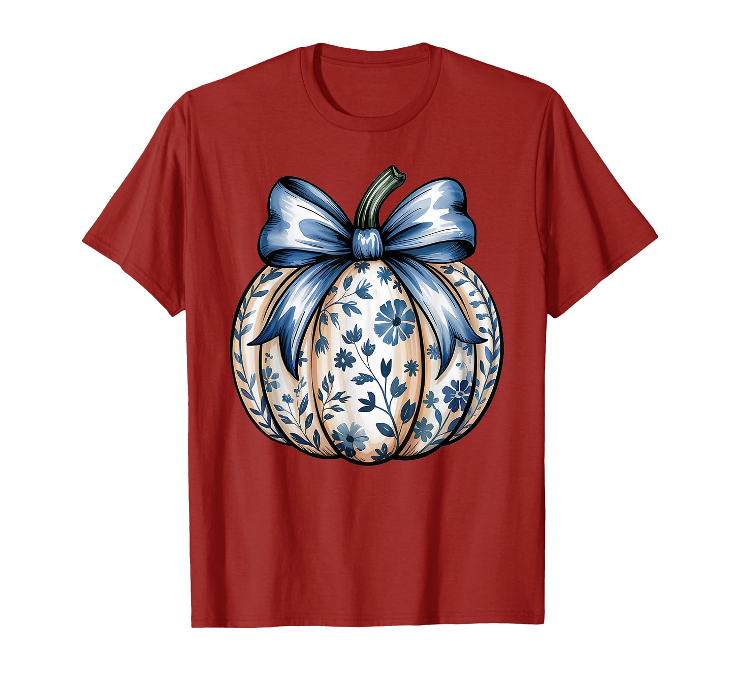 Pumpkin Aesthetic Chinoiserie Coquette Trendy Toile de Jouy T-Shirt