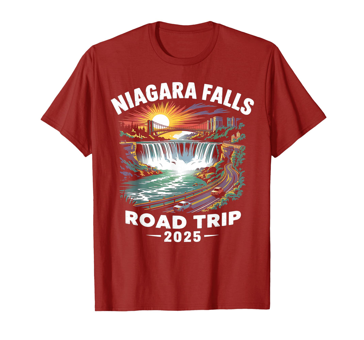 Niagara Falls Road Trip 2025 Family Trip Summer Vacation T-Shirt