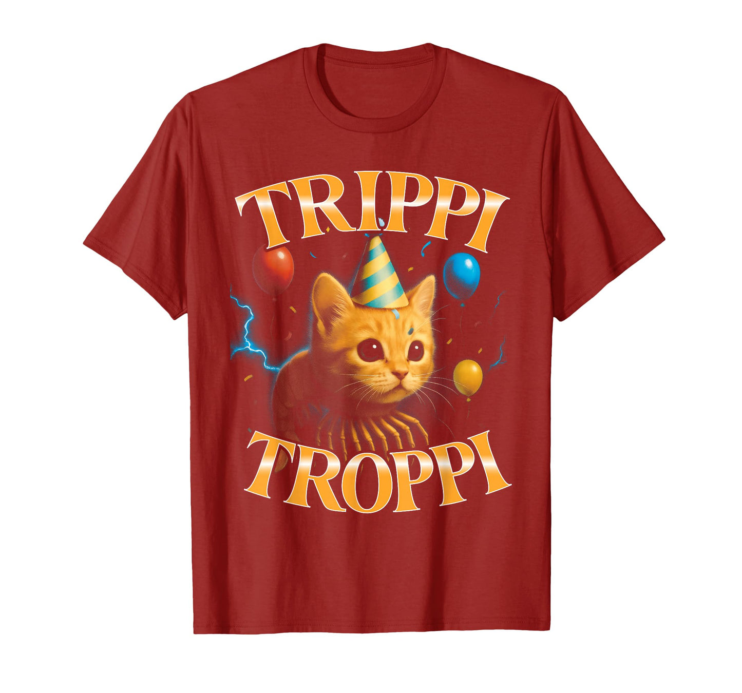 Surreal Italian Brainrot Meme Trippi Troppi Funny Birthday T-Shirt