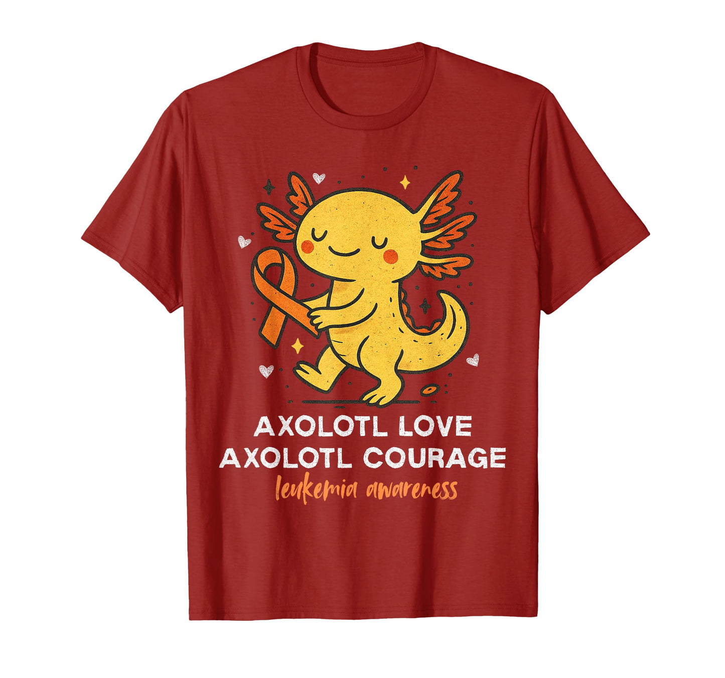 Axolotl Leukemia Awareness T-Shirt