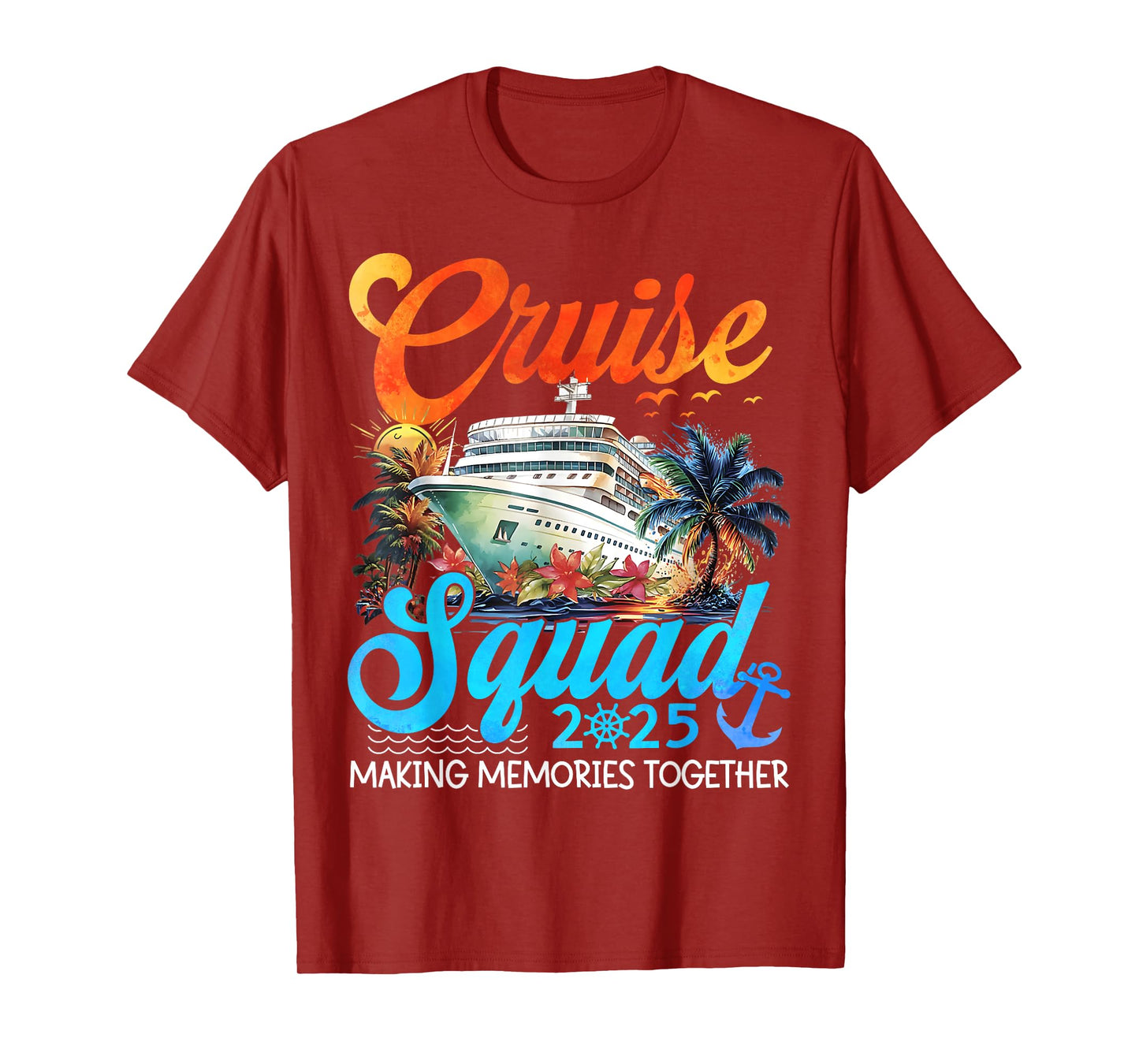 Cruise Squad 2025 Family Group Matching Summer Vacation T-Shirt