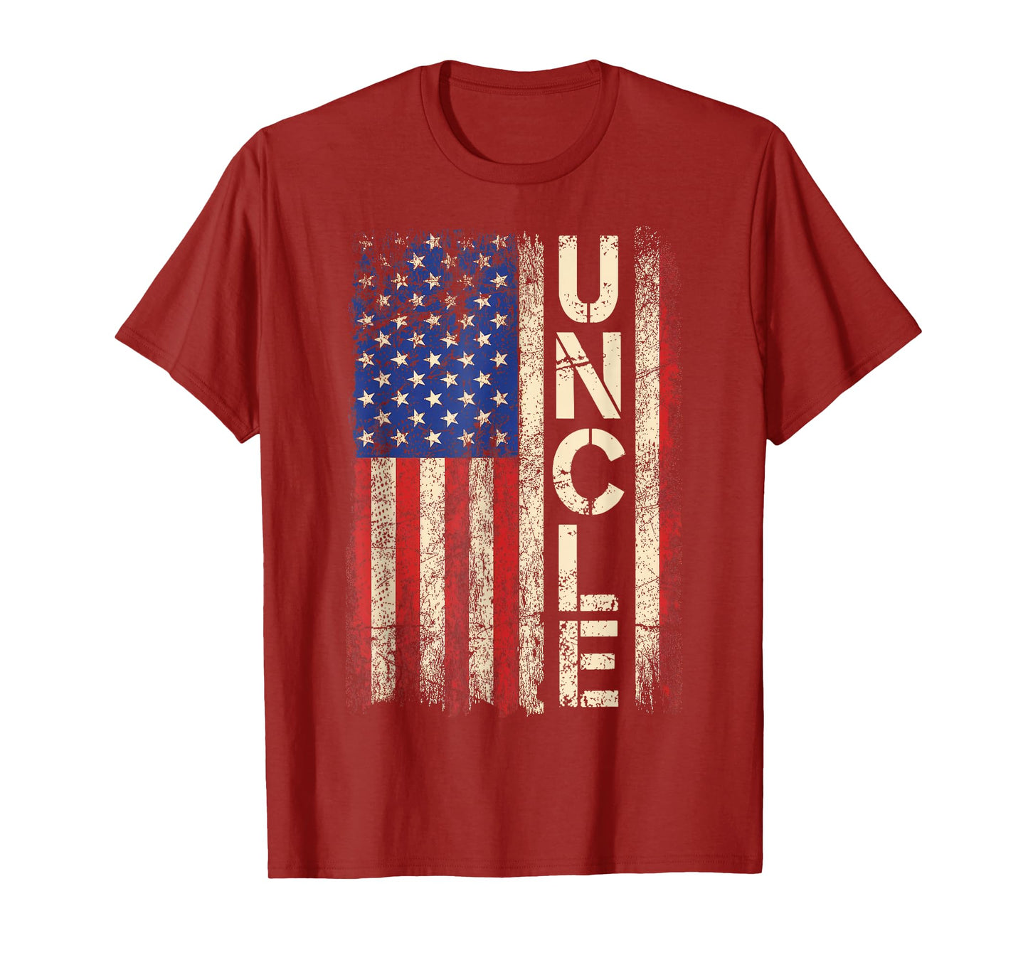 Mens Uncle American Flag Father's Day For Men T-Shirt