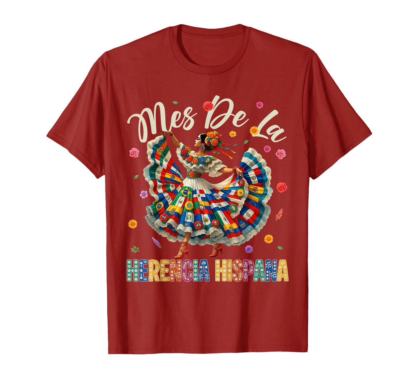 Mes De La Herencia Hispana Hispanic Heritage Month Womens T-Shirt