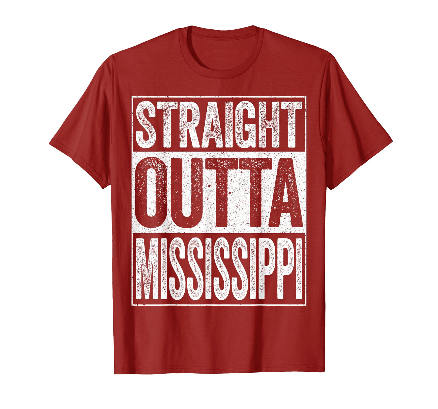 Straight Outta Mississippi Shirt Men Women Kids MS State T-Shirt