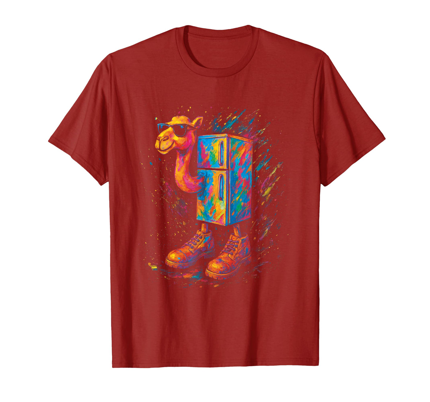 Surreal Italian Brainrot Meme Frigo Camelo Funny Watercolor T-Shirt