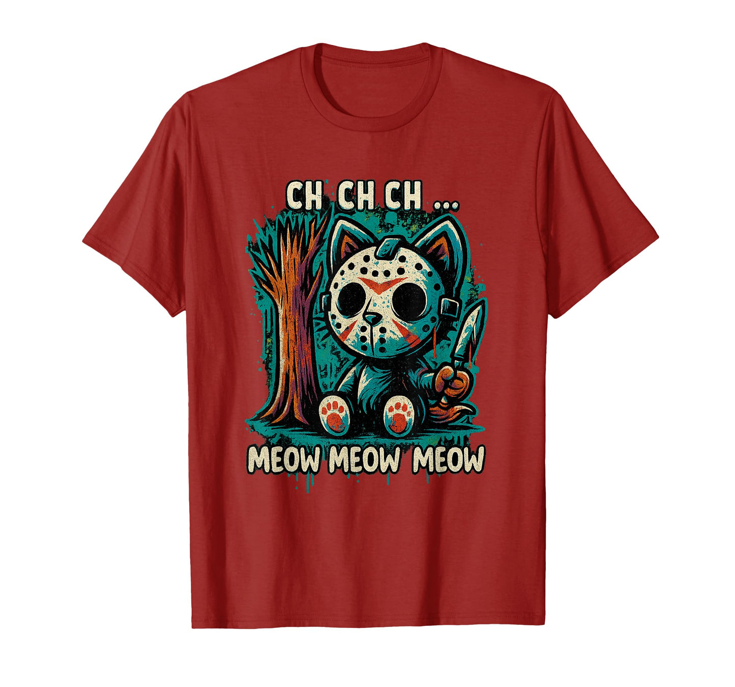 Cat Movie Horror - Ch Ch Ch Meow Meow Meow T-Shirt