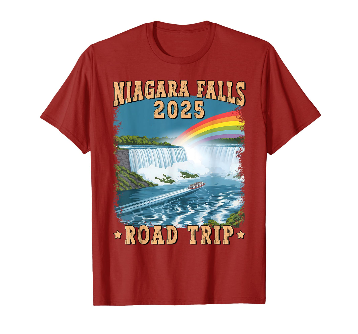 Niagara Falls Road Trip 2025 Summer Vacation Souvenir T-Shirt