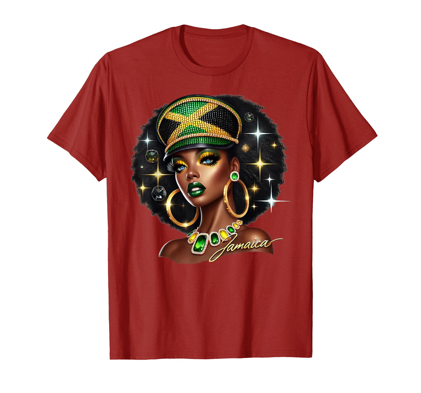 Women Jamaica Clothes Jamaica Flag T-Shirt