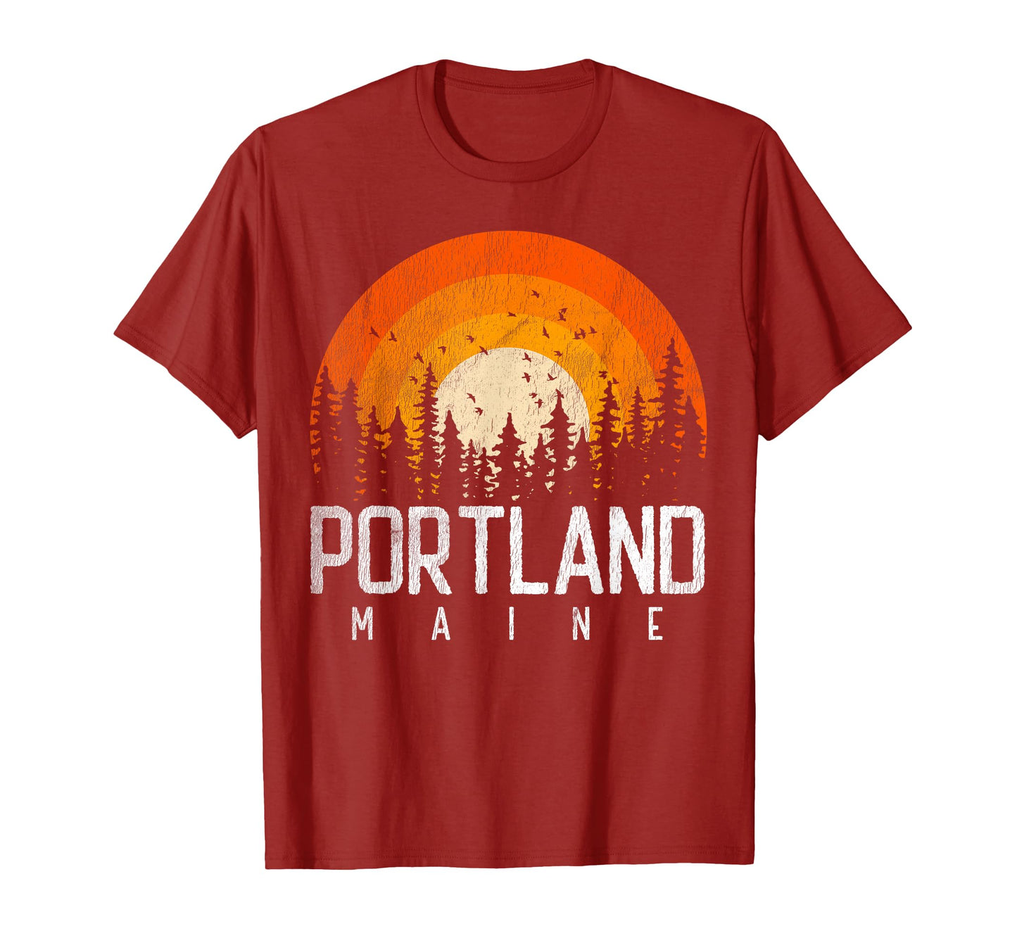 Portland Maine ME Shirt Retro Style Vintage 70s 80s 90s Gift T-Shirt