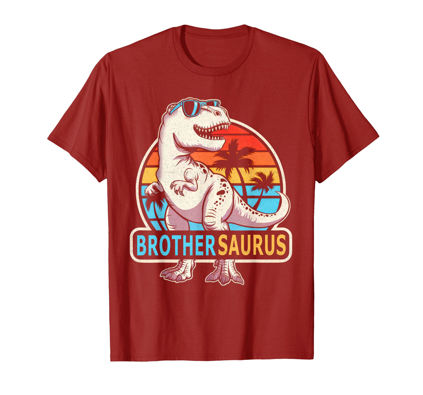 Brother Saurus Dinosaur Family Matching Funny Father's Day T-Shirt