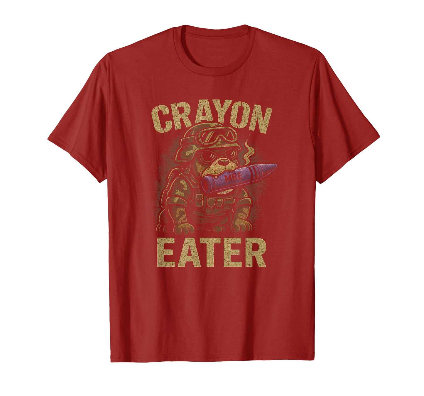 Boys CRAYON EATER Proud Family Military Corps Meme Outfit T-Shirt