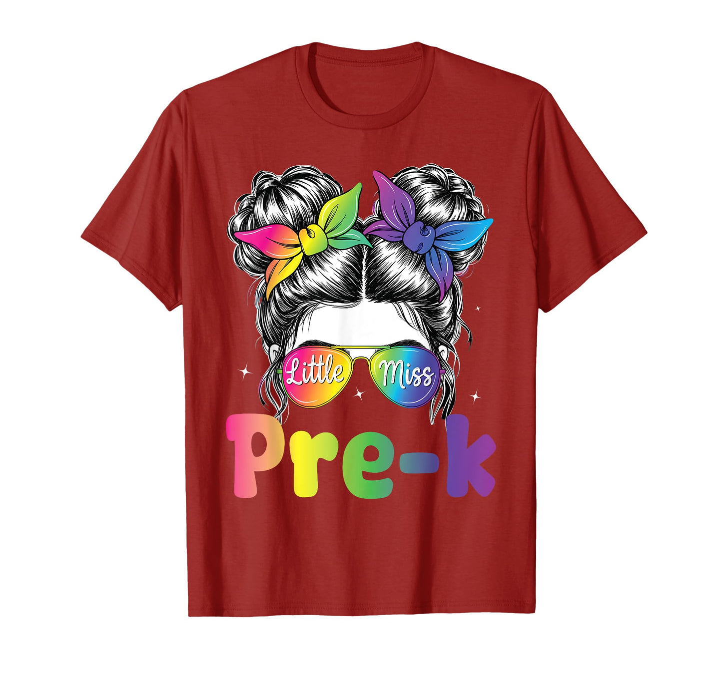 Little Miss PRE-K First Day Of School 1st Day Preschool Girl T-Shirt